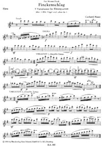 Finckenschlag (Flute) -Digital Sheet Music