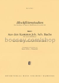 Blockflötenstudien Heft 2: Aus den Kantaten Joh. Seb. Bachs