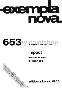Impact for violin solo
