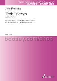 3 Poèmes de Paul Valéry (choral score)
