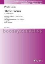 3 Poems (choral score)