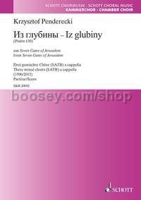 Iz glubiny - mixed choir (SATB/SATB/SATB) (choral score)