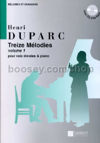 13 Mélodies, Vol. 1 - high voice & piano (+ CD)