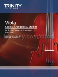 Viola Scales, Arpeggios & Studies Initial–Grade 8 from 2016