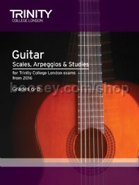 Guitar & Plectrum Guitar Scales, Arpeggios & Studies Grades 6-8 from 2016