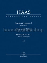 String Quartet No.2 Op7 "Aus den Affenbergen (From the Monkey Mountains)" (Study Score)