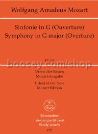 Symphony No.32 in G major K318 (Study Score)