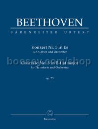 Concerto for Pianoforte and Orchestra No. 5 in Eb major, op. 73, 'Emperor' (study score)