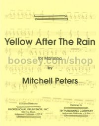Yellow After The Rain for marimba
