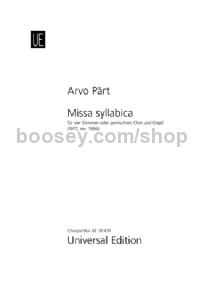 Missa Syllabica (SATB & Organ)