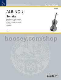 Sonata in G minor op. 6/2 - violin & basso continuo; cello ad lib.