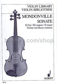 Sonata in D major op. 1/3 - violin & basso continuo
