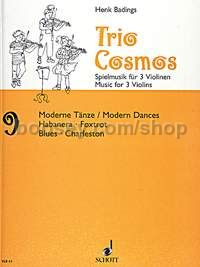 Trio-Cosmos Nr. 9 - 3 violins (score & parts)