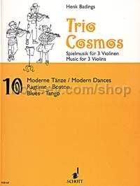 Trio-Cosmos Nr. 10 - 3 violins (score & parts)