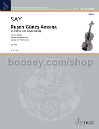 Rusen Günes Anisina op. 92c (Violin)