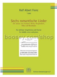 Sechs Romantische Lieder (Vocal & Piano)