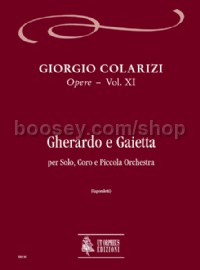 Gherardo e Gaietta for Solo, Choir & Orchestra (score)