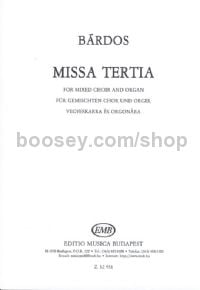 Missa tertia - mixed choir & organ (vocal score)