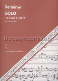 Solo "à livre ouvert" - cello solo