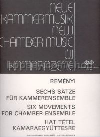 Six Movements for Chamber Ensemble for flute, clarinet, violin, cello, vibraphone & piano (score & p