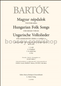 Hungarian Folk Songs for Mixed Voices / Magyar népdalok vegyeskarra