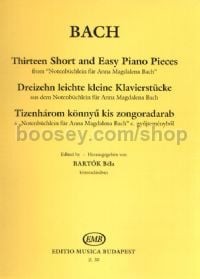 13 Short and Easy Piano Pieces (ed. Bartók) - piano solo