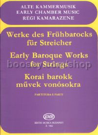 Early Baroque Works for Strings for string trio/quartet with continuo (score & parts)