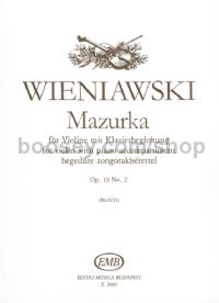 Mazurka Op. 19 No. 2 for violin & piano