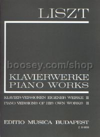 Piano Versions of his own Works II (I/16) for piano solo