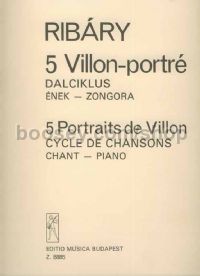 5 Portraits de Villon - voice & piano