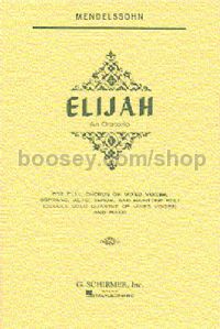 Elijah Vocal Score Schirmer Edition
